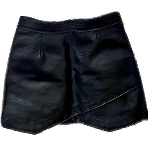 Faux leather skirt